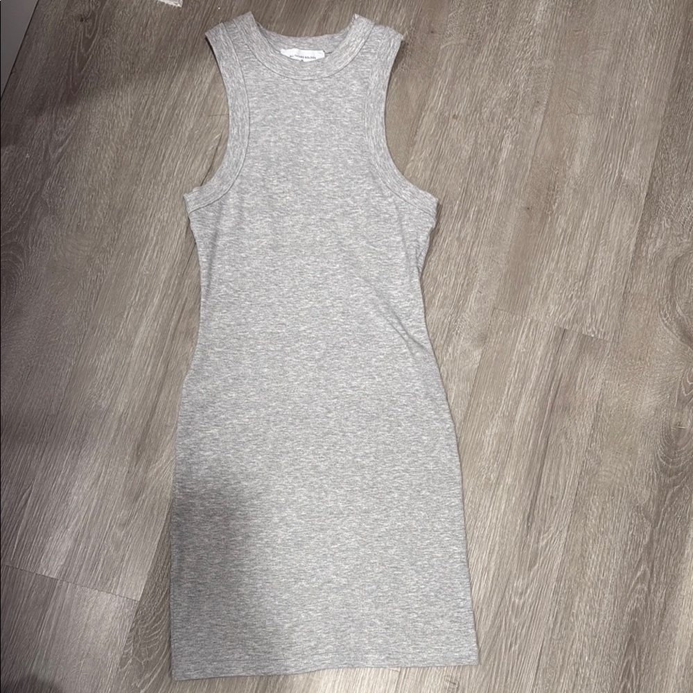 Gray Sleeveless Bodycon Dress